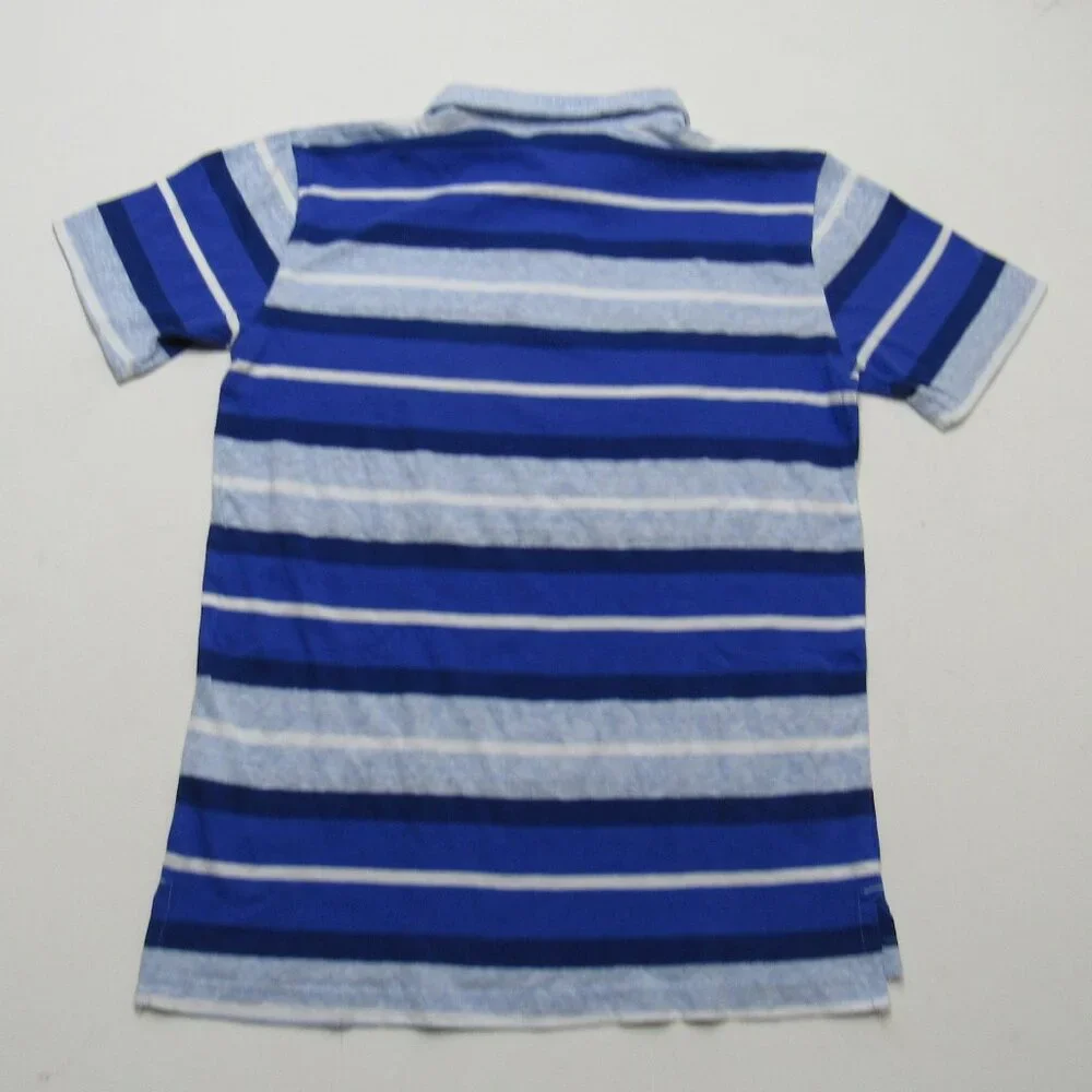 The Children's Place Boys Allover Striped Jersey Polo Shirts Top Size L (10/12)